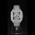 Moissanite Skeleton Watch